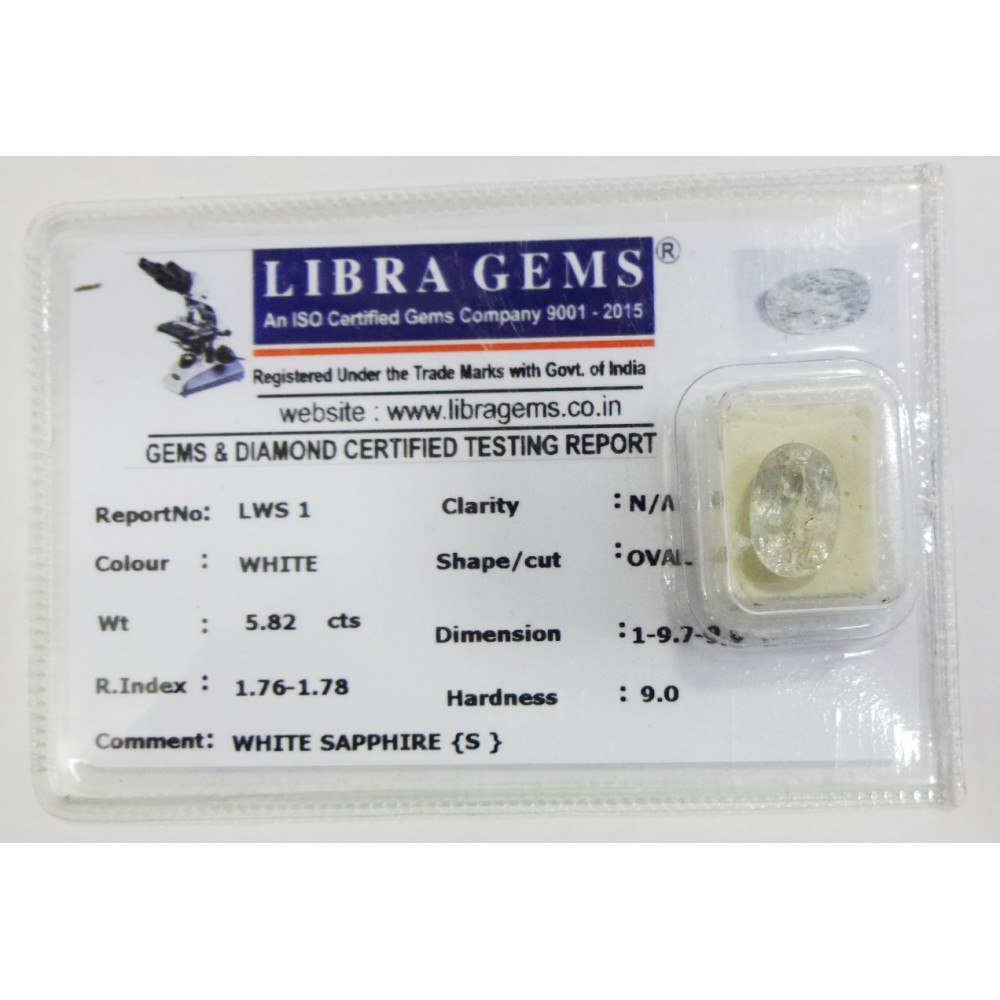 WHITE SAPPHIRE