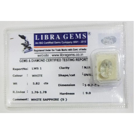 WHITE SAPPHIRE