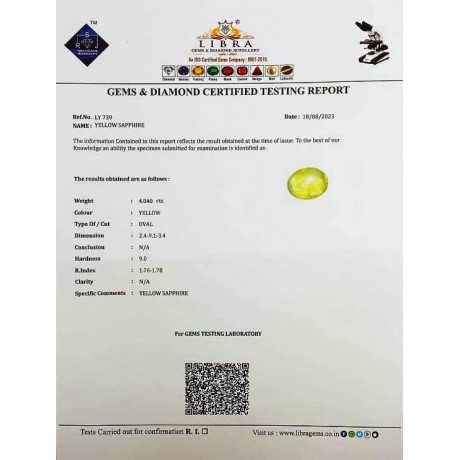 YELLOW SAPPHIRE