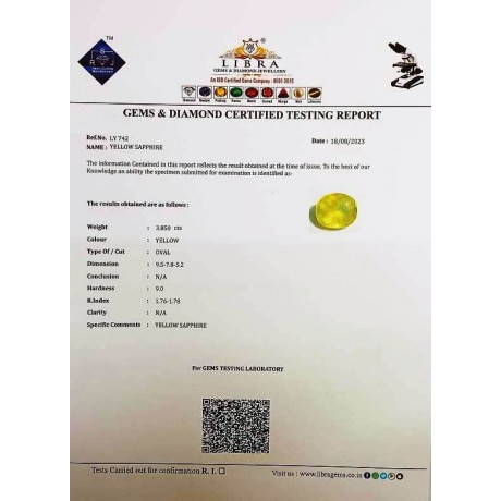 YELLOW SAPPHIRE