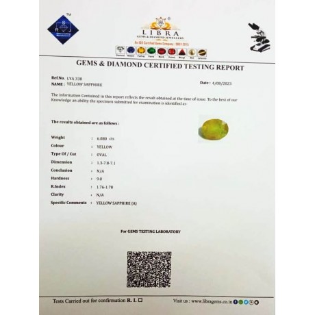 YELLOW SAPPHIRE