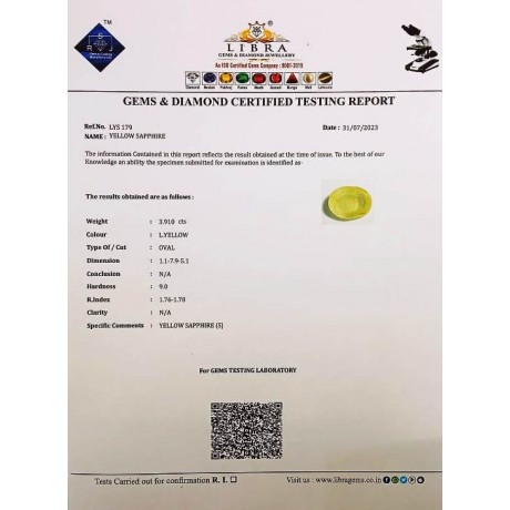 YELLOW SAPPHIRE
