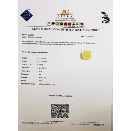 YELLOW SAPPHIRE