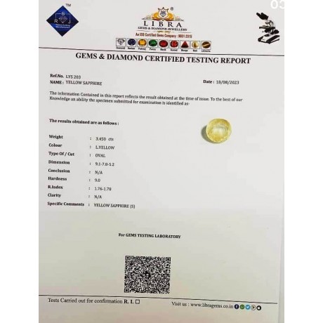 YELLOW SAPPHIRE