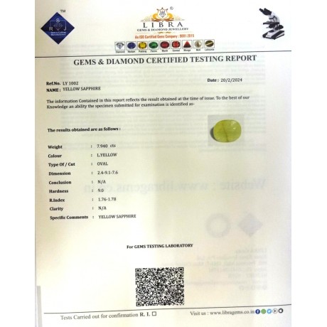 YELLOW SAPPHIRE