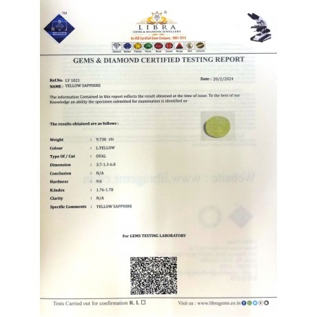 YELLOW SAPPHIRE