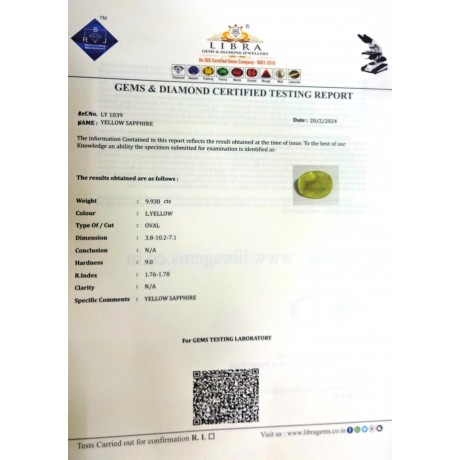YELLOW SAPPHIRE
