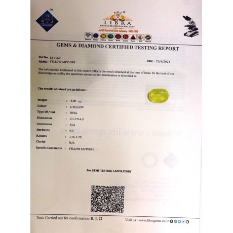 YELLOW SAPPHIRE