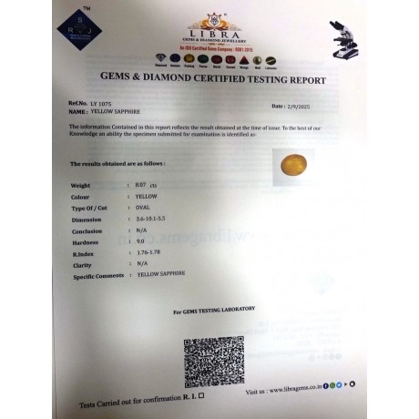 YELLOW SAPPHIRE