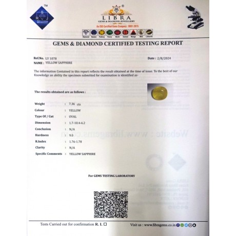 YELLOW SAPPHIRE