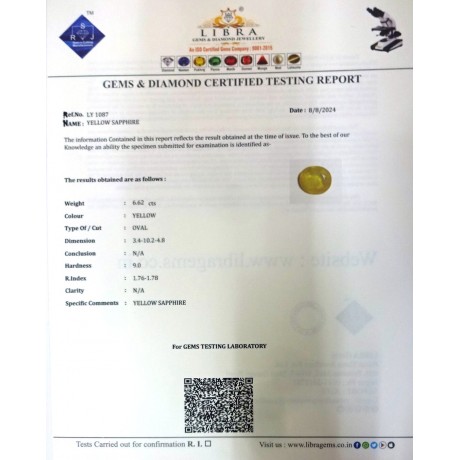 YELLOW SAPPHIRE