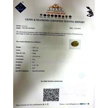 YELLOW SAPPHIRE