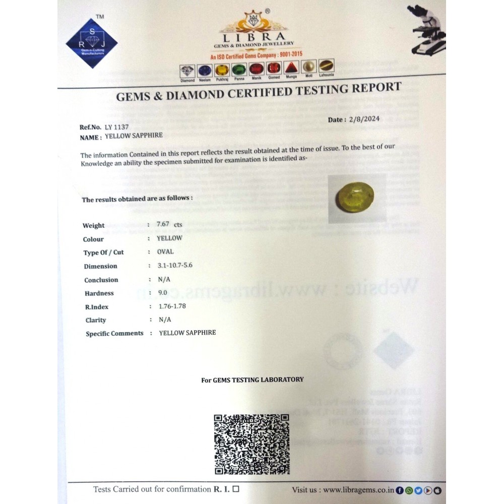 YELLOW SAPPHIRE