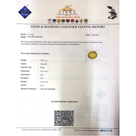 YELLOW SAPPHIRE