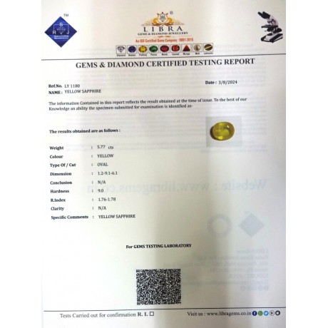 YELLOW SAPPHIRE