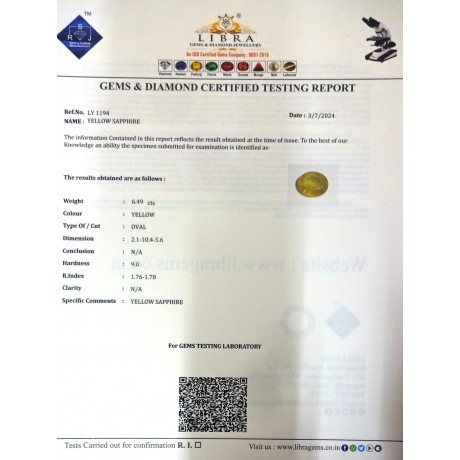 YELLOW SAPPHIRE