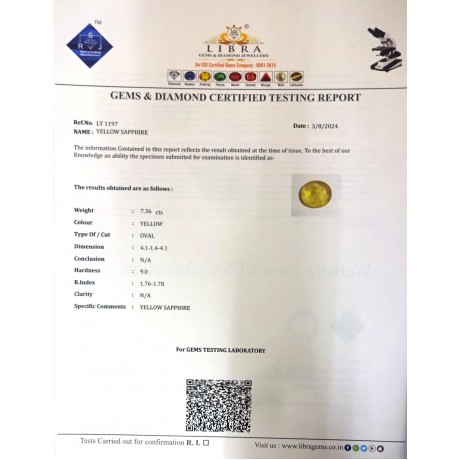 YELLOW SAPPHIRE
