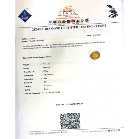 YELLOW SAPPHIRE