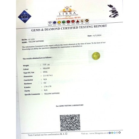 YELLOW SAPPHIRE