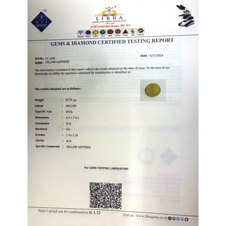YELLOW SAPPHIRE