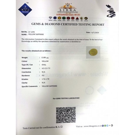 YELLOW SAPPHIRE