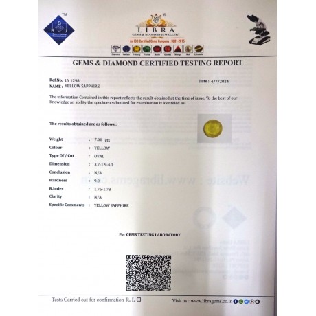 YELLOW SAPPHIRE