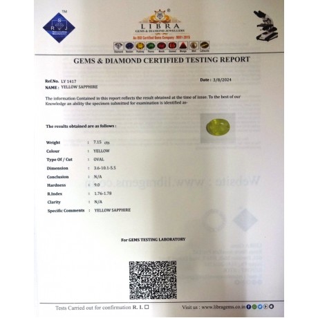 YELLOW SAPPHIRE