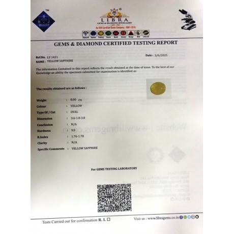 YELLOW SAPPHIRE