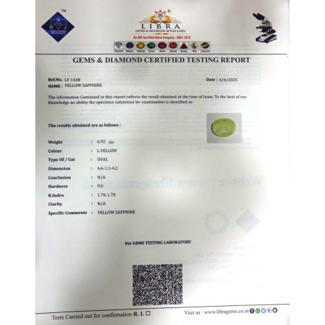 YELLOW SAPPHIRE