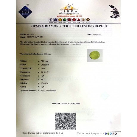 YELLOW SAPPHIRE