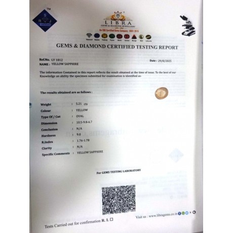 YELLOW SAPPHIRE
