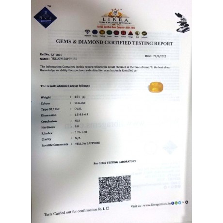 YELLOW SAPPHIRE