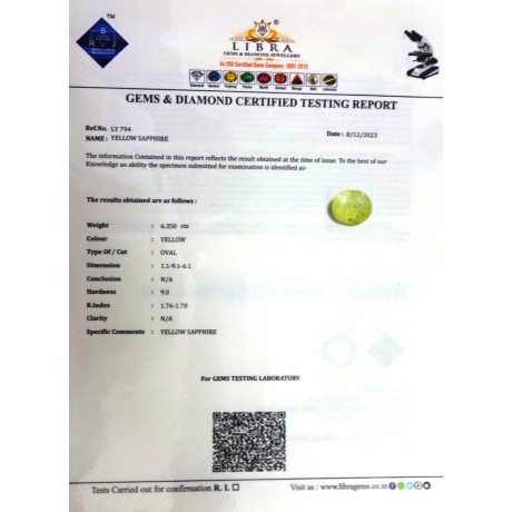 YELLOW SAPPHIRE