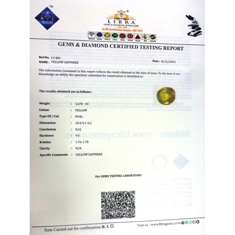 YELLOW SAPPHIRE
