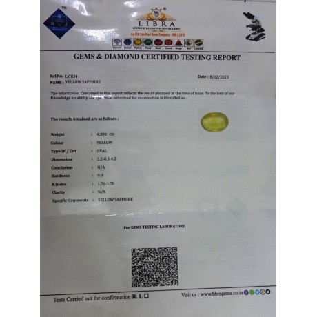 YELLOW SAPPHIRE