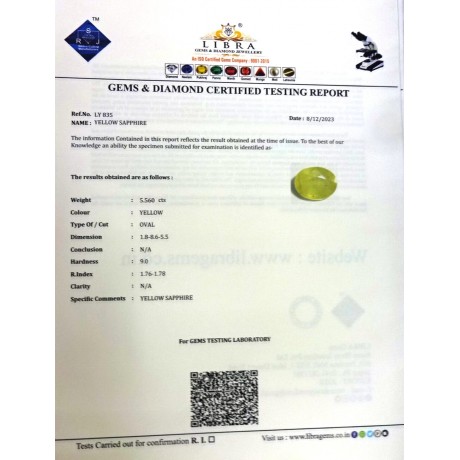 YELLOW SAPPHIRE
