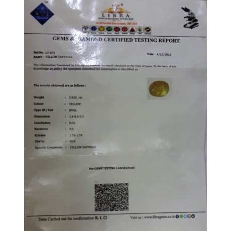YELLOW SAPPHIRE