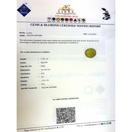 YELLOW SAPPHIRE