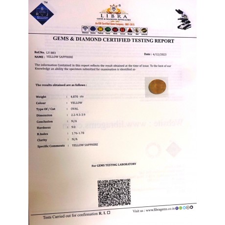 YELLOW SAPPHIRE