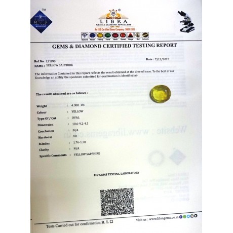 YELLOW SAPPHIRE
