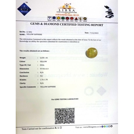 YELLOW SAPPHIRE