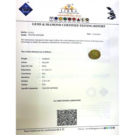YELLOW SAPPHIRE