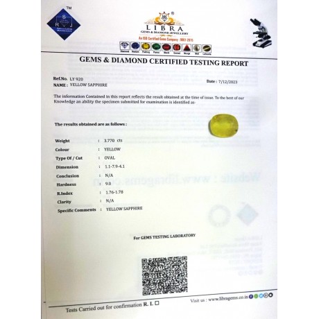 YELLOW SAPPHIRE