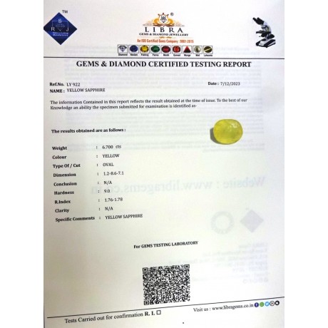 YELLOW SAPPHIRE