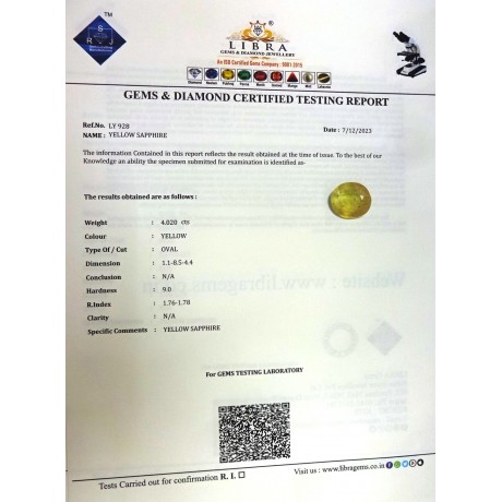YELLOW SAPPHIRE