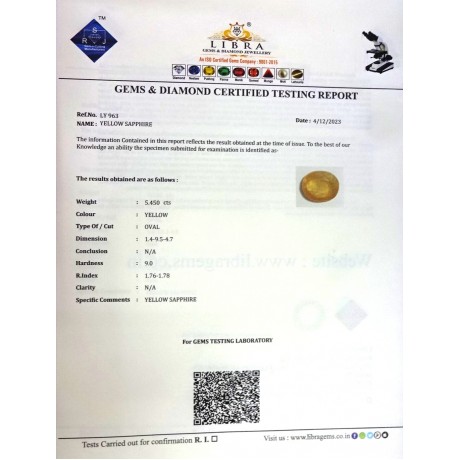 YELLOW SAPPHIRE