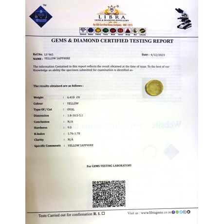 YELLOW SAPPHIRE
