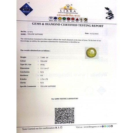 YELLOW SAPPHIRE