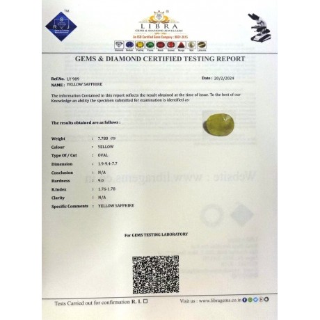 YELLOW SAPPHIRE
