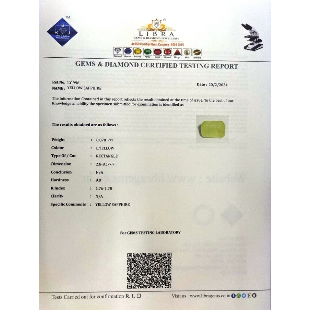 YELLOW SAPPHIRE